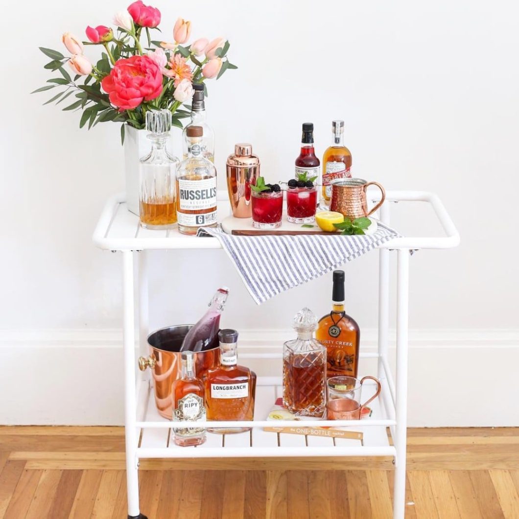 Bar Carts Stylish Bar Carts And How To Style Them Capital Lifestyle   Bar Cart Styling Ideas 1060x1060 