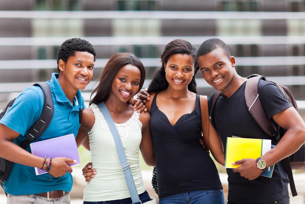 Group Of African American College Students Closeup - The Sauce