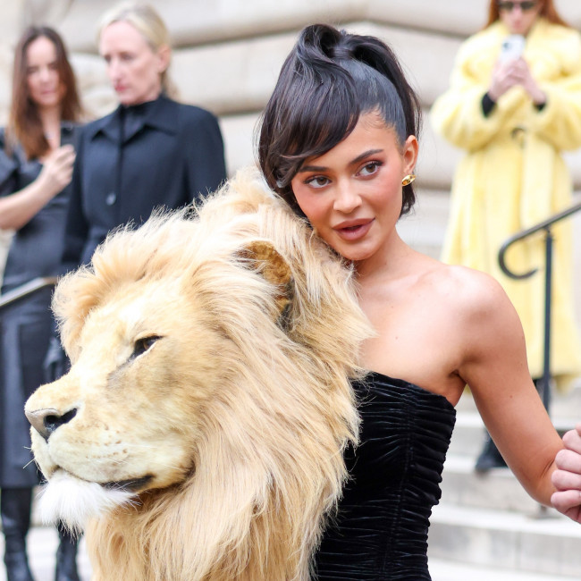 Kylie Jenner lion dress at Paris fashion week defended by